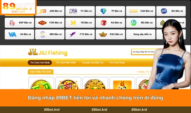 Đăng nhập 89BET tiện lợi và nhanh chóng trên di động