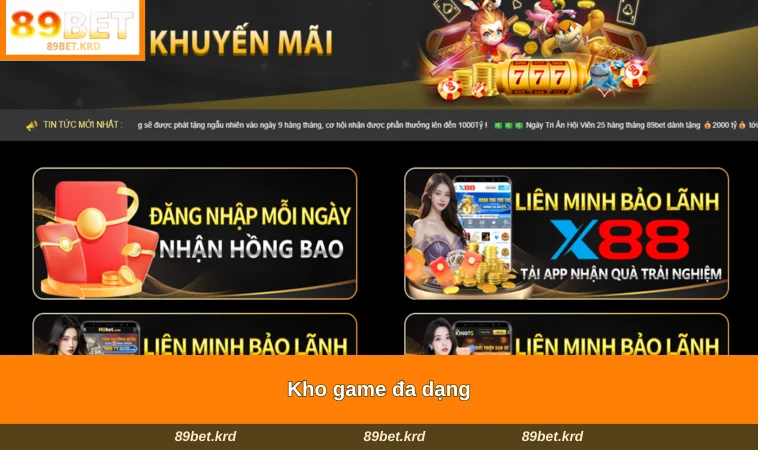 Kho game đa dạng