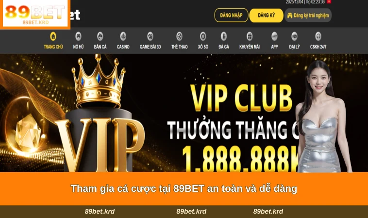 Home 24 Tham gia cá cược tại 89BET an toàn và dễ dàng